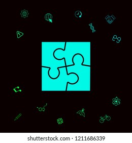 Puzzle icon symbol