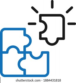 puzzle icon. team icon. teamwork icon vector