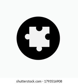 Puzzle-Symbol Symbol für Teamarbeit. Verbindungszeichen - Vektorgrafik.