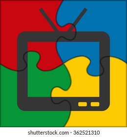 puzzle icon television