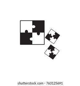 Puzzle icon. Toy element icon. Premium quality graphic design icon. Baby Signs, outline symbols collection icon for websites, web design, mobile app on white background