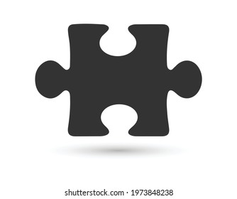 Puzzle icon in trendy flat style design. Vector graphic illustration. Puzzle icon for website design, logo, app, and ui. Vector file. EPS 10.