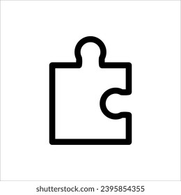 Puzzle icon in trendy flat style design. Vector graphic illustration. isolated on white background