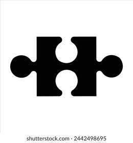 Puzzle icon in trendy flat style design. Vector graphic illustration. Puzzle icon for website design, logo, app, and ui. Vector file. EPS 10. 