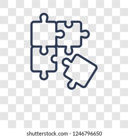 Puzzle icon. Trendy Puzzle logo concept on transparent background from Startup Strategy and Success collection