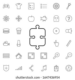 puzzle icon. Universal set of web for website design and development, app development