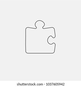 puzzle icon vector