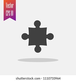 Puzzle icon vector