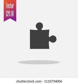 Puzzle icon vector