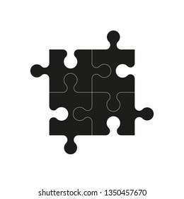 Puzzle icon vector