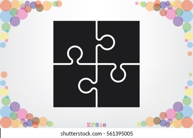 Puzzle Icon Vector