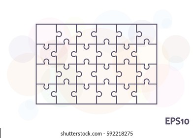 puzzle icon vector.