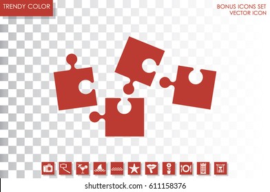 puzzle icon vector
