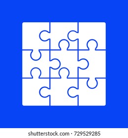 puzzle icon vector