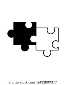 puzzle icon, vector best flat icon.