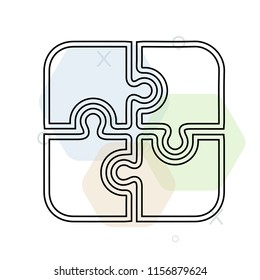 Puzzle icon vector can be used as png, Puzzle