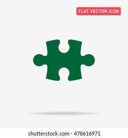 Puzzle icon. Vector concept illustration for design.