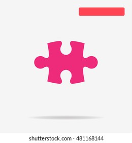 Puzzle icon. Vector concept illustration for design.