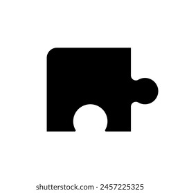 Puzzle icon vector. Conundrum illustration sign. Teaser symbol or logo.