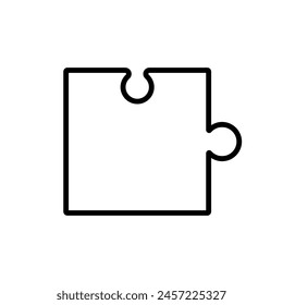 Puzzle icon vector. Conundrum illustration sign. Teaser symbol or logo.