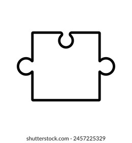 Puzzle icon vector. Conundrum illustration sign. Teaser symbol or logo.