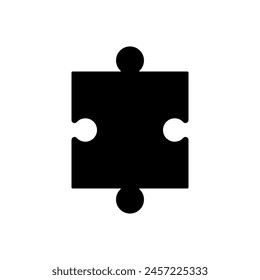 Vector de íconos de rompecabezas. Signo de ilustración de enigma. Símbolo o logotipo de avance.