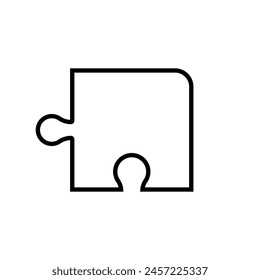 Puzzle icon vector. Conundrum illustration sign. Teaser symbol or logo.