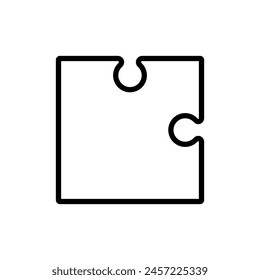 Vector de íconos de rompecabezas. Signo de ilustración de enigma. Símbolo o logotipo de avance.