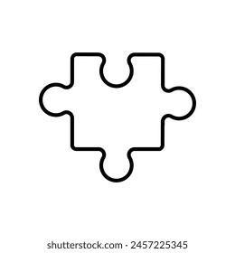 Vector de íconos de rompecabezas. Signo de ilustración de enigma. Símbolo o logotipo de avance.