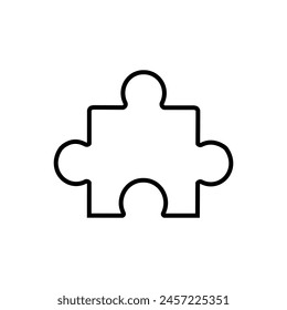 Puzzle icon vector. Conundrum illustration sign. Teaser symbol or logo.