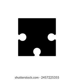 Vector de íconos de rompecabezas. Signo de ilustración de enigma. Símbolo o logotipo de avance.