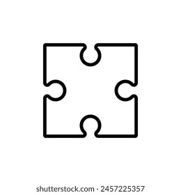 Puzzle-Symbol Vektorgrafik. In: Conundrum Illustration Sign. Teaser-Symbol oder Logo.