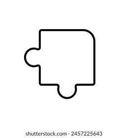 Puzzle icon vector. Conundrum illustration sign. Teaser symbol or logo.