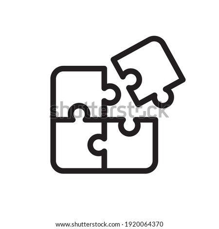 puzzle icon vector design illustration