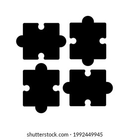 Vektor-Design-Lizenz für Puzzle-Symbol
