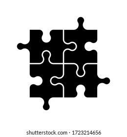 puzzle icon vector design template