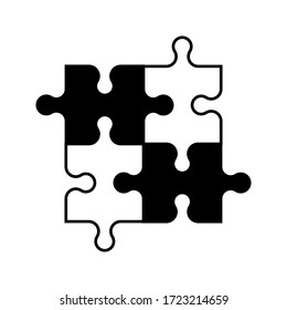 puzzle icon vector design template