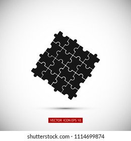 Puzzle icon vector, Vector EPS 10 illustration style
