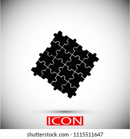 Puzzle icon vector, Vector EPS 10 illustration style