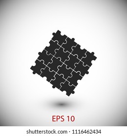 Puzzle icon vector, Vector EPS 10 illustration style