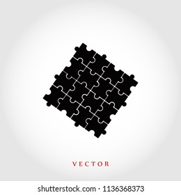 Puzzle icon vector, Vector EPS 10 illustration style