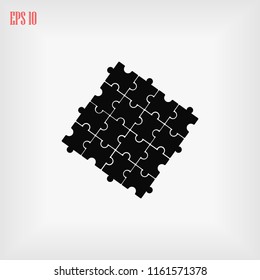 Puzzle icon vector, Vector EPS 10 illustration style