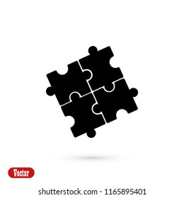 Puzzle icon vector, Vector EPS 10 illustration style