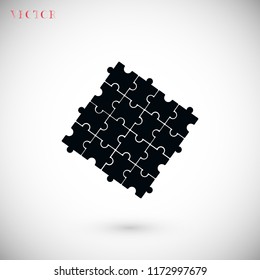 Puzzle icon vector, Vector EPS 10 illustration style
