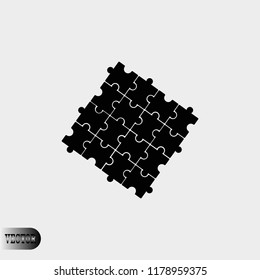 Puzzle icon vector, Vector EPS 10 illustration style