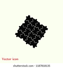 Puzzle icon vector, Vector EPS 10 illustration style