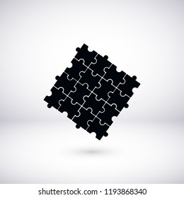 Puzzle icon vector, 

Vector EPS 10 illustration style