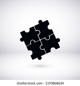 Puzzle icon vector, 

Vector EPS 10 illustration style