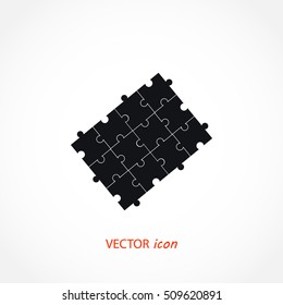 Puzzle icon vector, Vector EPS 10 illustration style