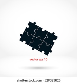Puzzle icon vector, Vector EPS 10 illustration style